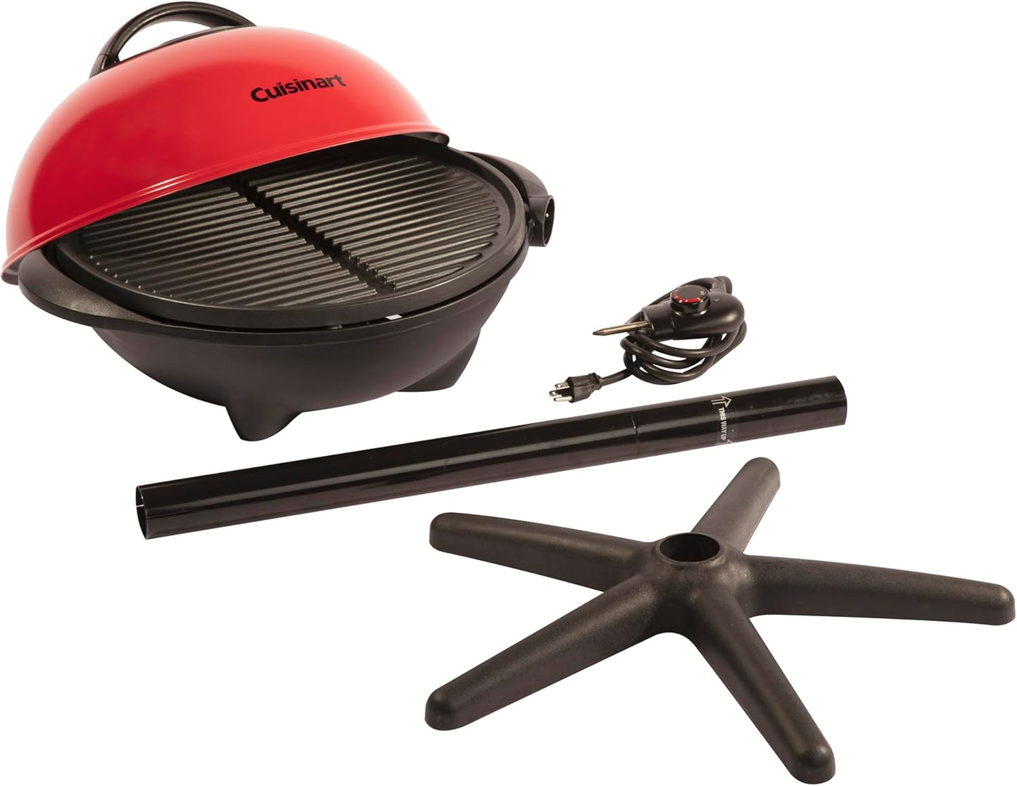 2-in-1 Portable BBQ with Nonstick Cooking Surface