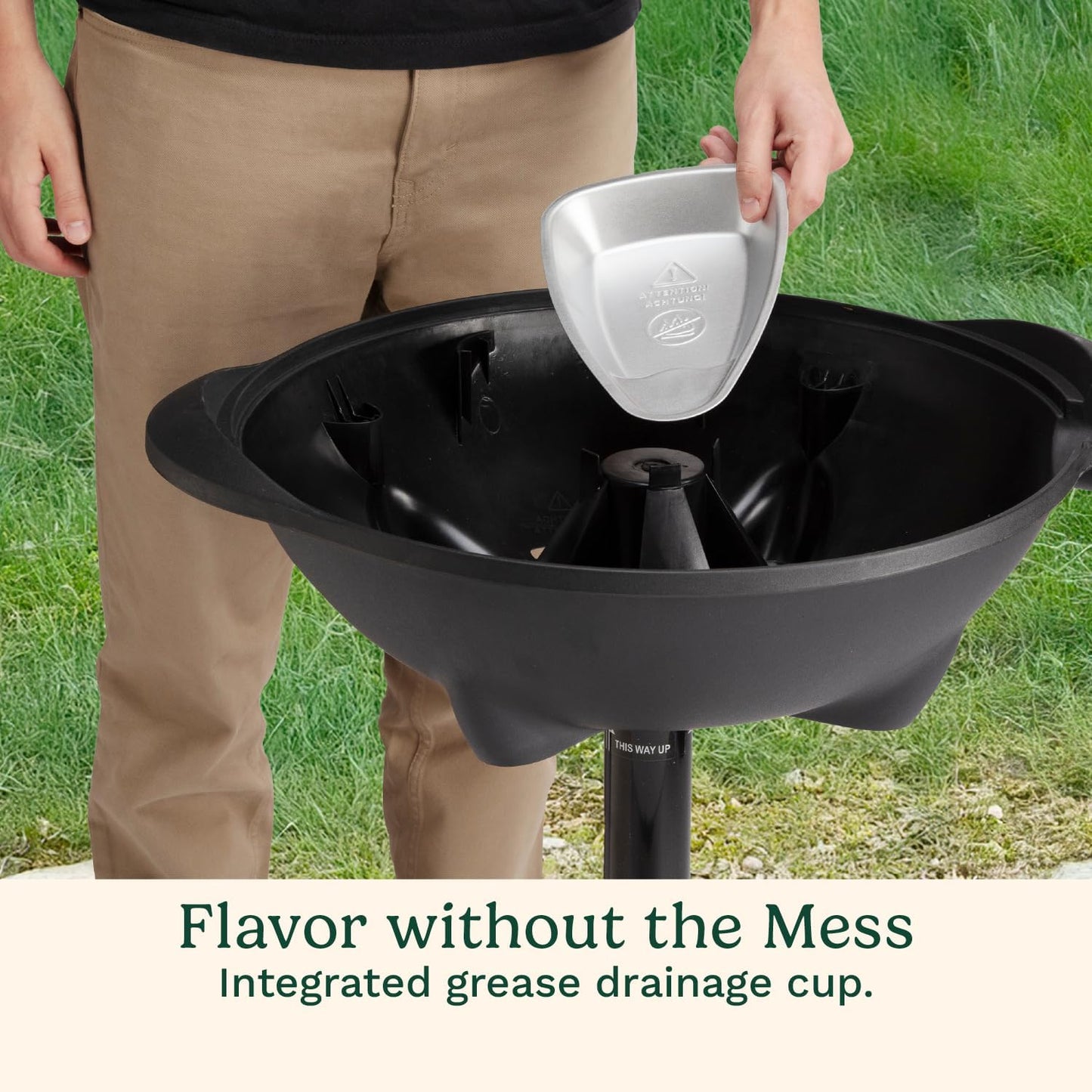 2-in-1 Portable BBQ with Nonstick Cooking Surface
