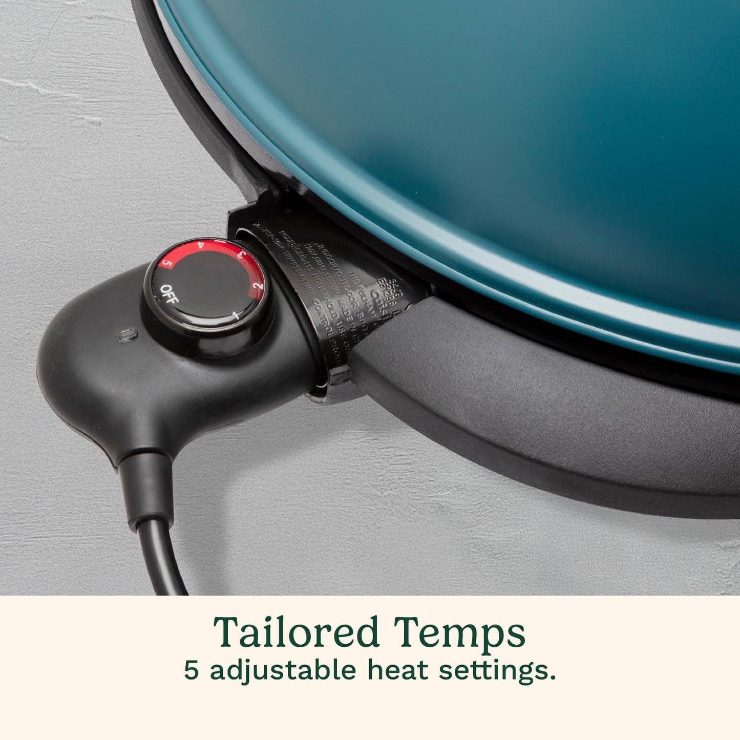 2-in-1 Portable BBQ with Nonstick Cooking Surface