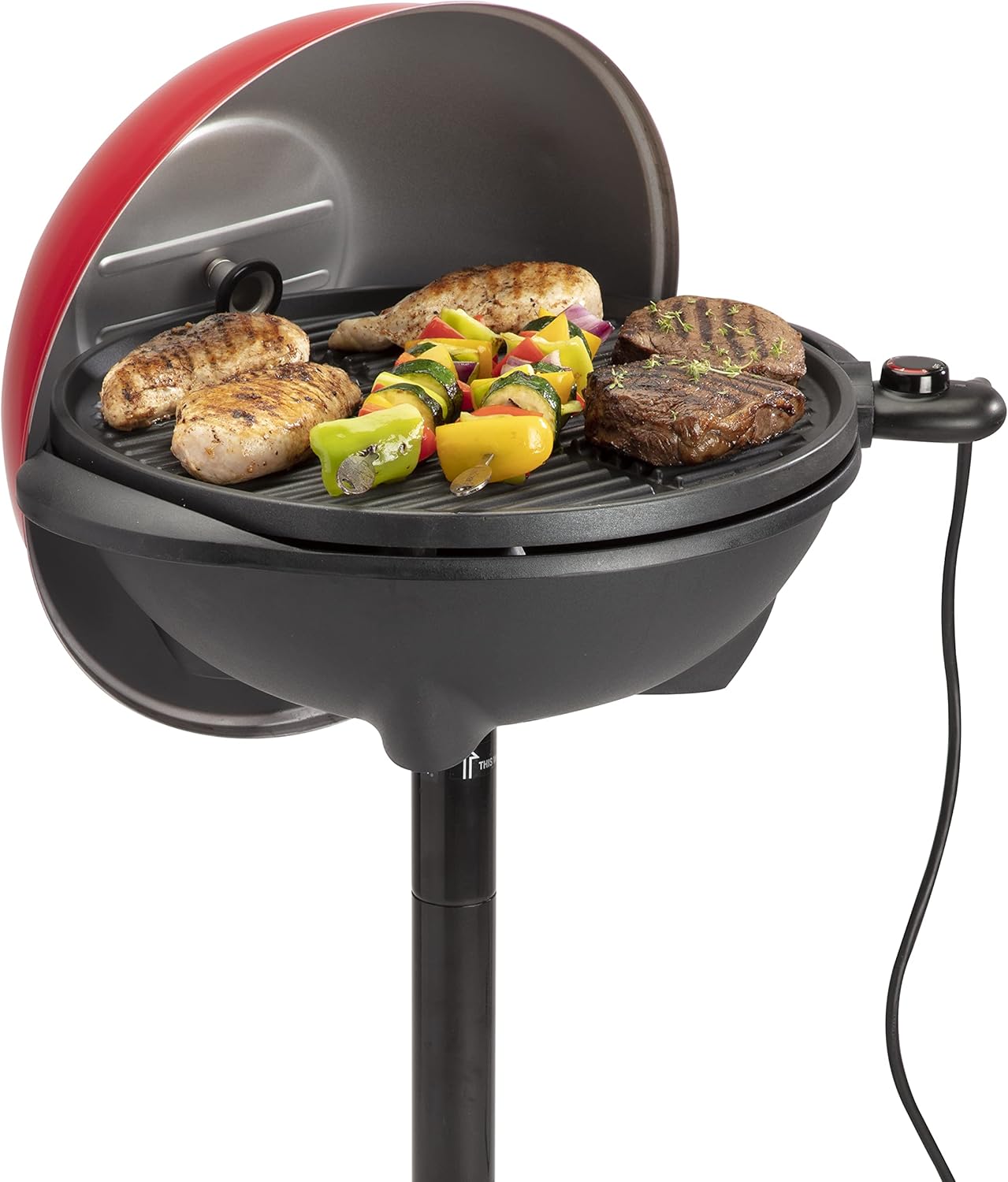 2-in-1 Portable BBQ with Nonstick Cooking Surface
