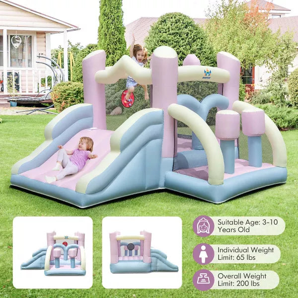 💥 JUST $39!👉Inflatable Mighty Bounce House Jumper with Air Blower+with blower