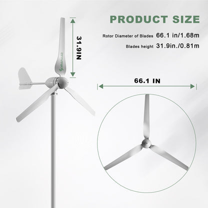1500W  Renewable Energy Wind Turbine Generator turbines