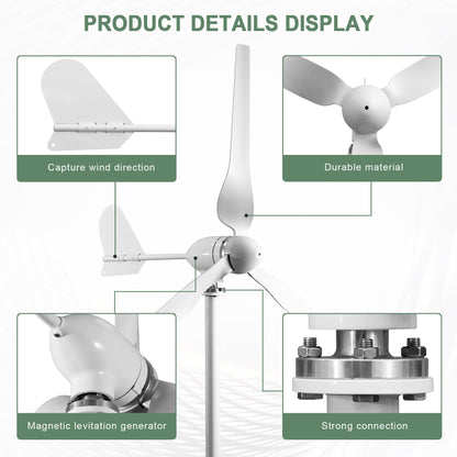 1500W  Renewable Energy Wind Turbine Generator turbines