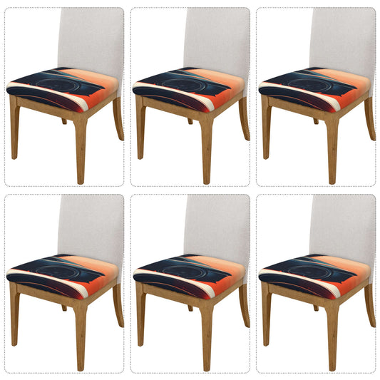 6-Pack Stretch Chair Seat Covers with Cool Racing Car Print – Non-Slip, Washable, Fit for Dining & Office Chairs