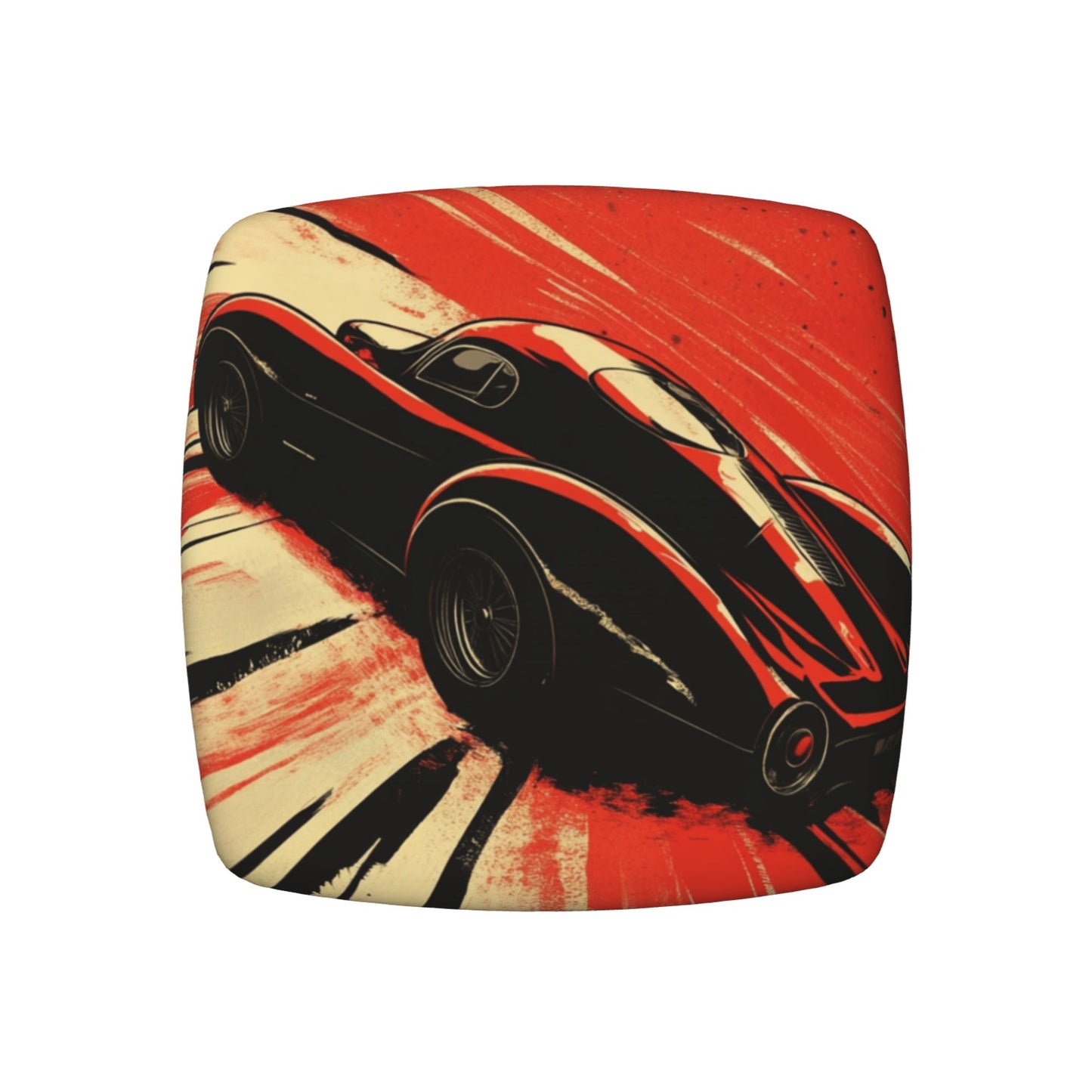 6 Pack Car Theme Chair Seat Covers – 16.9"x16.9" Elastic Anti-Slip Chair Cushion Covers for Dining, Office, or Lounge Chairs
