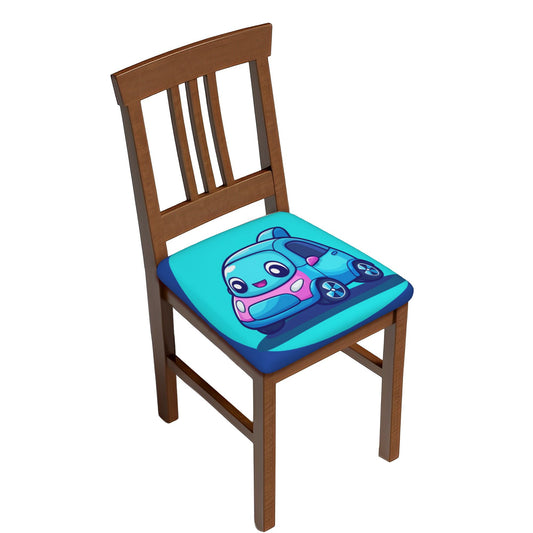 Cute Cartoon Car Chair Seat Cushion Covers (Set of 6) – 16.9"x16.9", Stretchable & Non-Slip