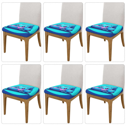 Cute Cartoon Car Chair Seat Cushion Covers (Set of 6) – 16.9"x16.9", Stretchable & Non-Slip