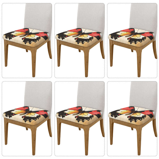 Colorful Butterfly Chair Seat Covers (Set of 6)
