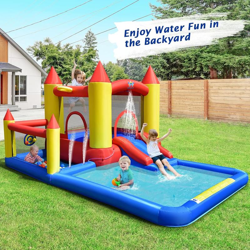 💥 JUST $39!👉Inflatable Mighty Bounce House Jumper with Air Blower+with blower