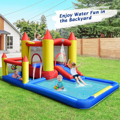 💥 JUST $39!👉Inflatable Mighty Bounce House Jumper with Air Blower+with blower