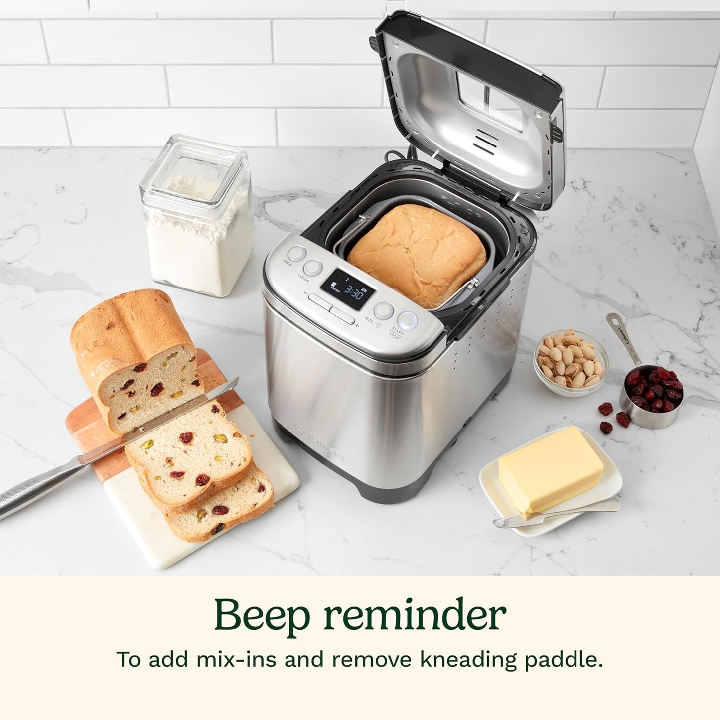 Bread Maker Machine, Compact and Automatic, Customizable Settings