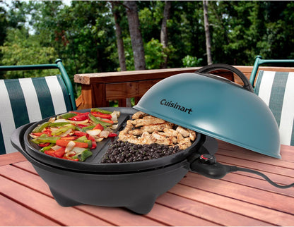 2-in-1 Portable BBQ with Nonstick Cooking Surface