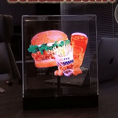 3D high-definition focusing high-resolution hologram, one-click video generation