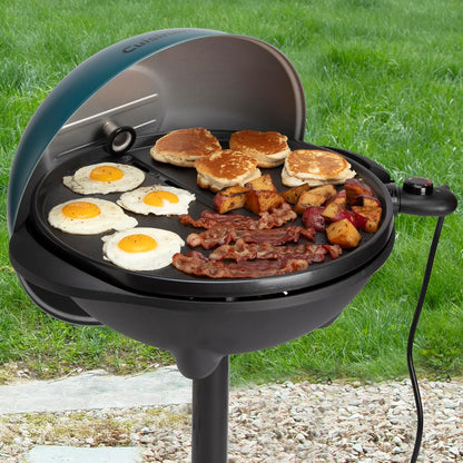 2-in-1 Portable BBQ with Nonstick Cooking Surface