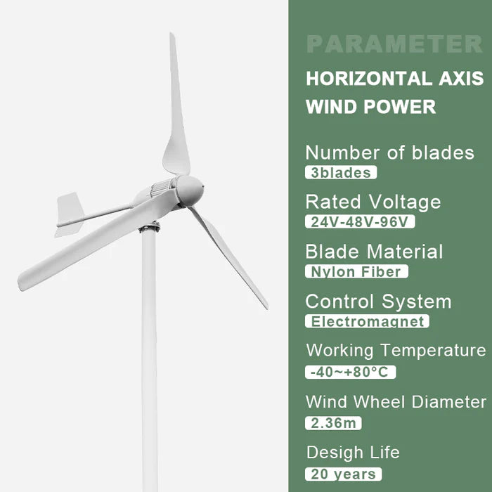 1500W  Renewable Energy Wind Turbine Generator turbines
