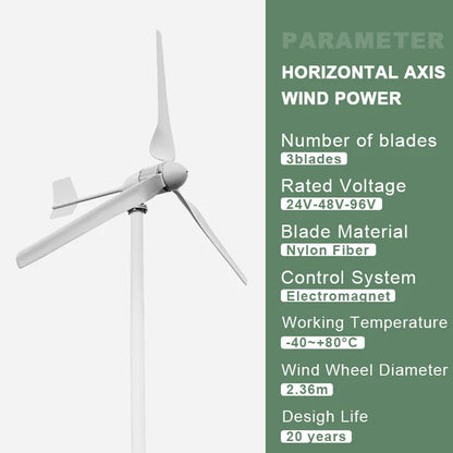 1500W  Renewable Energy Wind Turbine Generator turbines