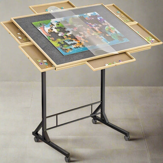 🔥Hot Sale $39🔥Portable Tilt Puzzle Table with 4 Drawers - Limited Stock