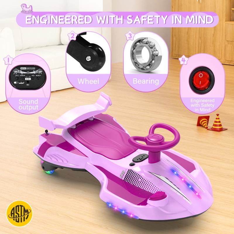 ⏰Summer Sale🎁2-in-1 12V Electric Kick Scooter Ride-On Toy