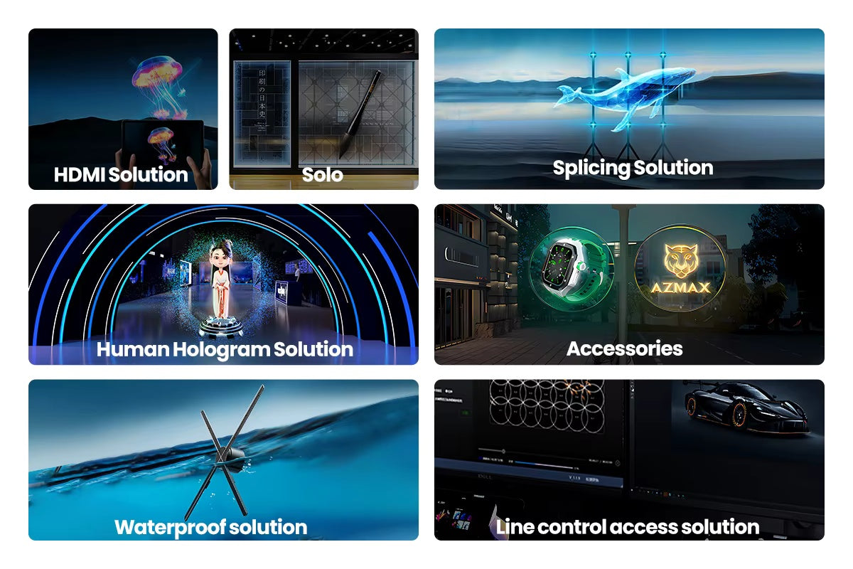 3D high-definition focusing high-resolution hologram, one-click video generation
