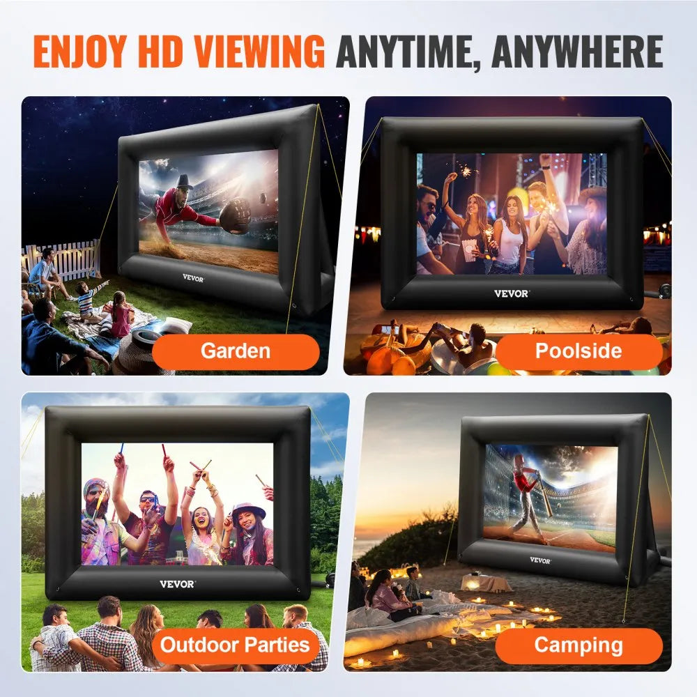 Inflatable Movie Screen 24FT（288inch） Inflatable Projector Screen for outside with