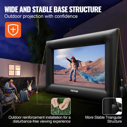 Inflatable Movie Screen 24FT（288inch） Inflatable Projector Screen for outside with