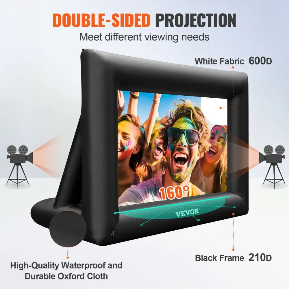 Inflatable Movie Screen 24FT（288inch） Inflatable Projector Screen for outside with